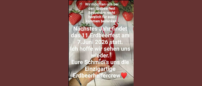 Nächstes Erdbeerfest 2026x